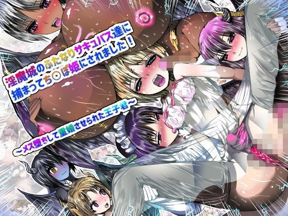 淫魔城のふたなりサキュバスたちに捕まってち○ぽ姫にされました！～メス堕ちして重婚させられた王子君～【アナル舐め漫画】 パッケージ表紙